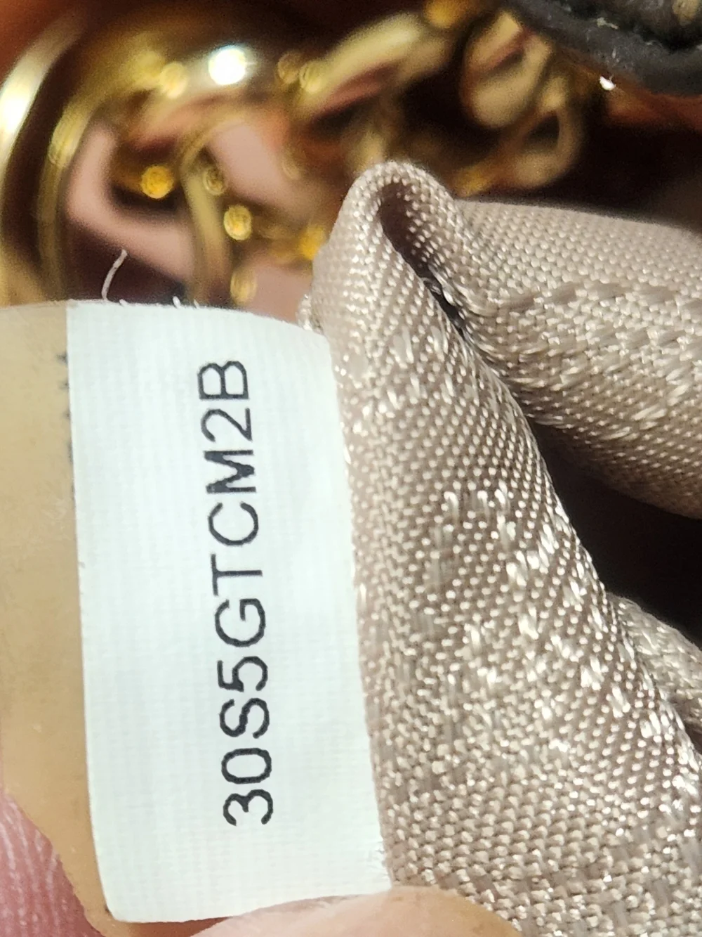 Michael Kors Brown Logo Chain Shoulder Bag Matching Wallet Set- Brown/Gold